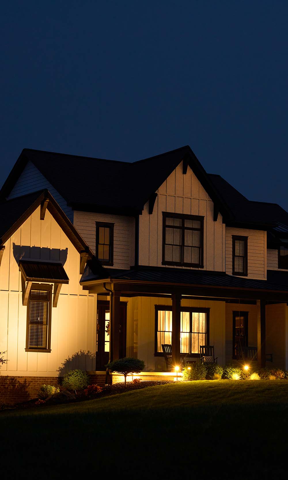 smart technology in a beautiful farmhouse home